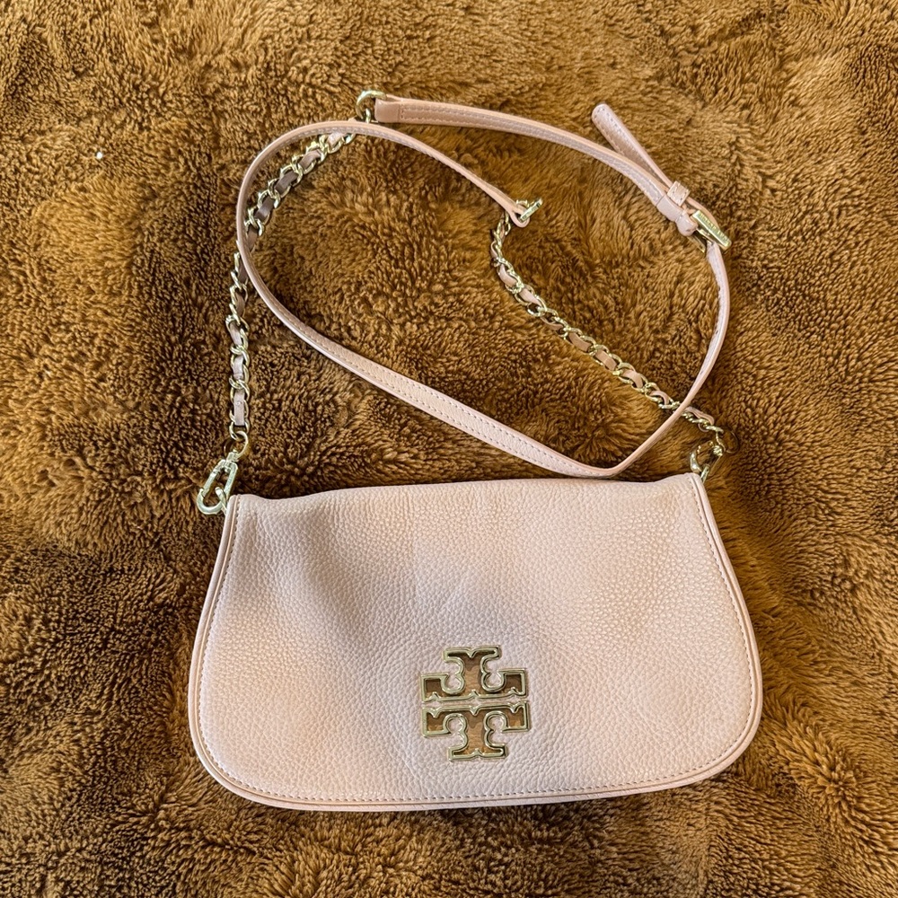 Tory Burch Blush Crossbody Bag with Gold Accents